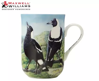 Maxwell & Williams 300Ml Birds Of Australia 10 Year Anniversary Mug - Magpie • $12.38