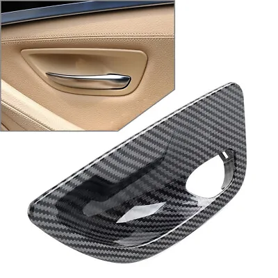 Door Handle Bowl Cover For BMW 5 Series F10 F11 2011-2017 Carbon Fiber Car • $21.95