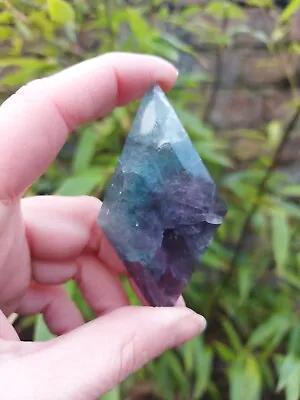 Top Quality Fluorite Diamond With Small Rainbow • £13