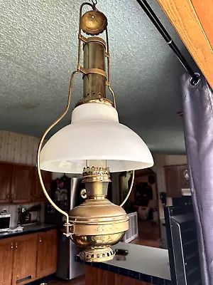 1914 Aladdin Model 6 Hanging Chimney Tube Lamp  & Rare  Manual And Match Holder! • $299