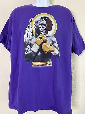 Hanes Men Size XL Purple Floyd  Money  Mayweather T Shirt Washington Redskins  • $8.53
