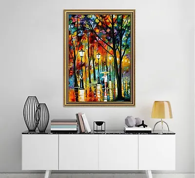$79.99 • Buy 3D Color Lights Street 7 Framed Poster Home Decor Print Painting Art WALLPAPER