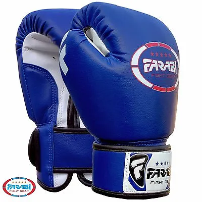 Farabi Kids Boxing Gloves Kickboxing MMA Muay Thai Punching Mitts 4-oz Pair • $17.99