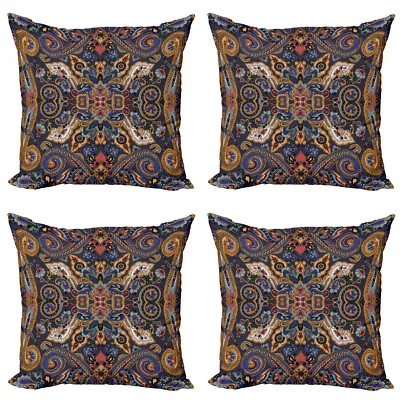 Paisley Pillow Cushion Set Of 4 Moroccan Floret Antique • £19.99