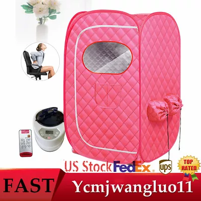 Pink Portable Steam Sauna Tent Spa Slimming Loss Weight Full Body Detox Therapy • $75.05