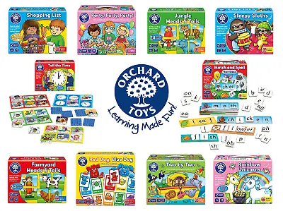£11.99 • Buy Orchard Toys Educational Games For Kids Choose Game From Drop Down Menu