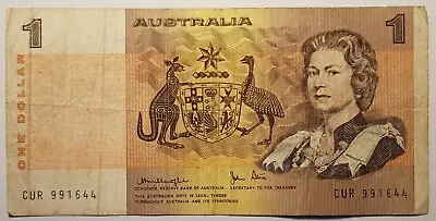 AUSTRALIA  $1 Paper Note CUR 99 LAST PREFIX  • $49