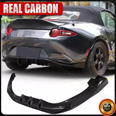 For MAZDA MX5 MIATA ND RF 2016-2024  Real Carbon Fiber Rear Bumper Diffuser Lip • $455.99