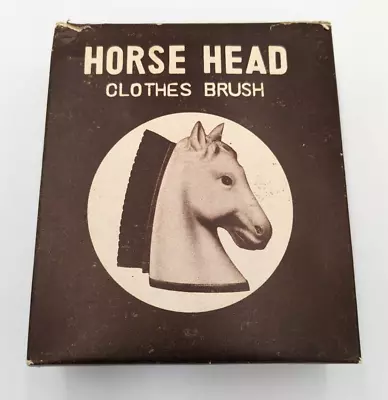 Vintage Ceramic White Horse Head Clothes & Lint Brush • $20