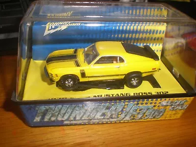 T-JET Thunderjet 500 Johnny Lightning BOSS 302 MUSTANG Slot Car NEW NIB • $29.90