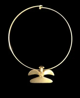 ALVA Museum Replica Mayan Bird Gold-tone Choker Necklace • $48.50