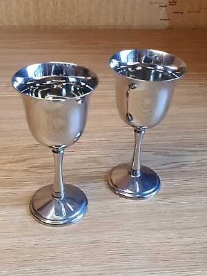 Matched Pair Of Vintage EPNS Silver Plated Goblets • $13.68