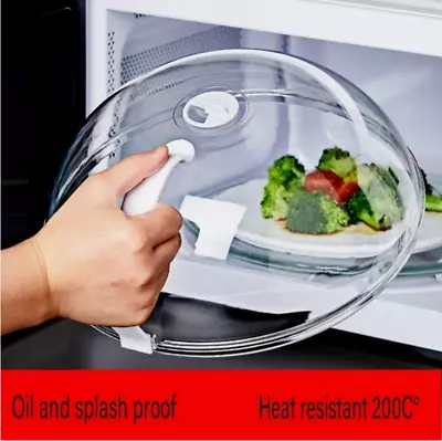 1pc Food Safe Microwave Splash Cover BPA Free Microwave Oil Proof Lid Cover • $8.49