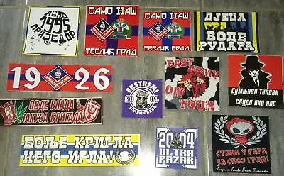 10 X Serbian Football Ultras Stickers 3 • $14.88