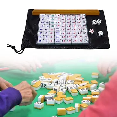 Portable Chinese Mahjong Game Set With Carrying Case Chinese Version Game • £13.50