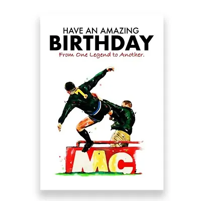 MANCHESTER UNITED BIRTHDAY CARD | Eric Cantona Birthday Card • £3.95