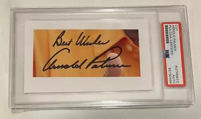 Arnold Palmer - Masters Champion / HOFer - Signed / Autographed Cut - PSA/DNA • $124.99