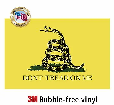 Don't Tread On Me Gadsden Flag Decal Sticker 3m Truck Car Gun Made In Usa • $1.85