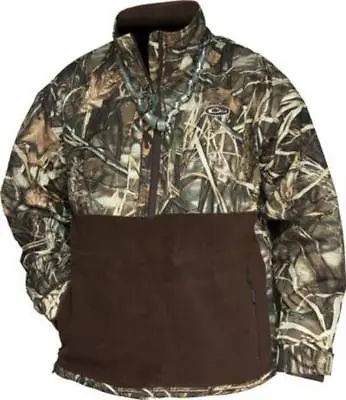 Drake Waterfowl 432 2X Eqwader Plus 1/4 Zip Shirt Jacket Max4 Camo • $109.43