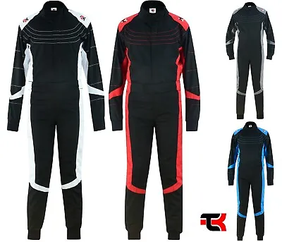 TK Kids Go Kart Suit Children Karting Suit Racing Motocross Poly Cotton Overall • £27.99