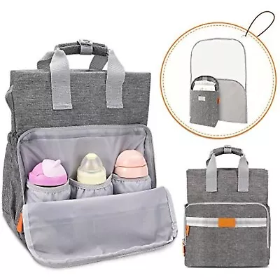 Nappy Changing Bag Backpack - Large Diaper Bags Multi-Function Waterproof Matern • £13