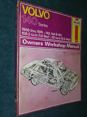 1966-1974 Volvo 140 Series Shop Manual / Hayne's Book 1973 1972 1971 1970 1969+ • $19.50