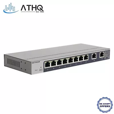 Netgear 8 Port Gigabit Internet Smart Managed Plus Wall Mount Ethernet Switch • $189.99