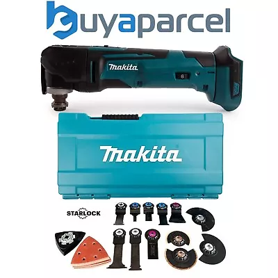 Makita DTM51Z 18v Multi Tool Keyless Blade Change + 44 Piece Accessory Set + Box • £249.99