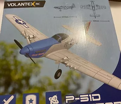 VOLANTEXRC 2CH RC Airplane P51 Mustang Ready To Fly • $85