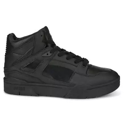 Puma Slipstream Hi Leather High Top  Mens Black Sneakers Casual Shoes 38864001 • $54.99