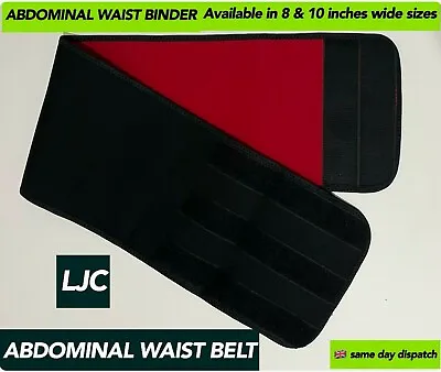 Black Abdominal Binder Hernia Support Back Stomach Compression Belt Neoprene NHS • £19.99