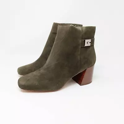 Vince Camuto Laiklen Suede Ankle Boots Dark Green Women's 7.5 Wide New In Box  • $28.80