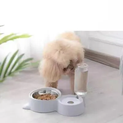 Automatic Pet Food & Water Dispenser Dog Cat Rabbit Feeder Bottle Bowl Dish  • £7.99