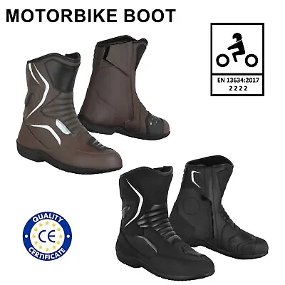 Motorbike Waterproof Shoes Motorcycle Racing Touring Boots CE Armoured For Mens • $65.89