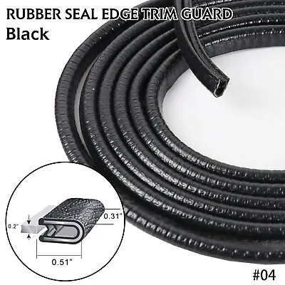 $12.34 • Buy 5ft Rubber Seal Strip Decoration Car Parts Door Window Push-On Pinch Weld Trim