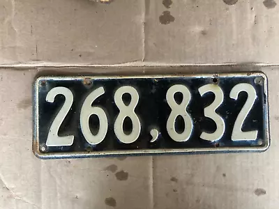 1951-1956 New Zealand License Plate • $45