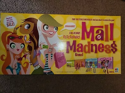 2004 Milton Bradley Electronic Mall Madness Board Game COMPLETE Tested • $26.99