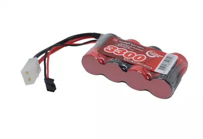 Rechargeable Battery Pack 4.8v 3300mAh Twin Connector Tamiya Futaba Vapextech • £12.75