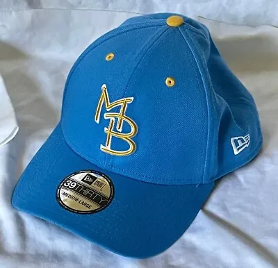 MYRTLE BEACH PELICANS MiLB NEW ERA 39THIRTY BLUE FLEXFIT SZ MED-LRG HAT/CAP NWT • $26.95