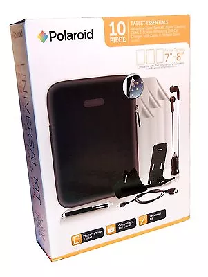 POLAROID 10 Pc 7-8  Tablet Accessories-CaseEarbudsCar ChargerMore MAKE  OFFER • $24.90