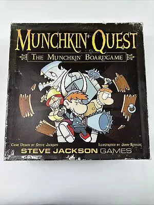 SJG Munchkin Quest The Munchkin Boardgame Steve Jackson Games COMPLETE 1st Ed • $44.95
