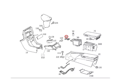 New Genuine Mercedes-Benz Cigarette Lighter Switch Bezel Trim OE 1706830508 • $22.53