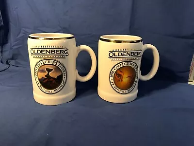 Two Oldenberg Collector's Edition Beer Stein Mugs Ft. Mitchell KY. 1995 And 1996 • $15.95