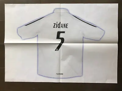 Zidane Jersey Poster  Final Game At The Estadio Santiago Bernabeu Expedite Ship • $35