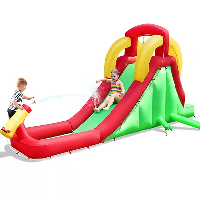 Inflatable Moonwalk Water Slide Bounce House Bouncer Kids Jumper Climbing New • $119.59