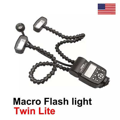 Kakas Macro Twin Lite Flash K-808 Professional Macro Ring Flash Light For DSLR • $169