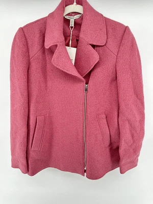 $80 • Buy ZARA OUTERWEAR COLLECTION COAT JACKET BLAZER  TWEED WOOL BLEND Mauve Size XS