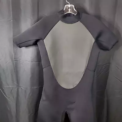 Unbranded Wetsuit Size L Large Black Gray Short Sleeve/Leg Unisex • $22.07