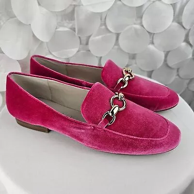 Gianni Bini MacenTwo Bit Buckle Velvet Flat Loafers Size 7 NWOT • $72