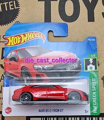 HOT WHEELS 2022 Q Case AUDI RS E-TRON GT Re-Colour Boxed Shipping Comb Postage • £2.95